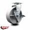 Service Caster 6 Inch Semi Steel Cast Iron Swivel Caster with Roller Bearing and Brake SCC SCC-20S620-SSR-TLB - alternate 5